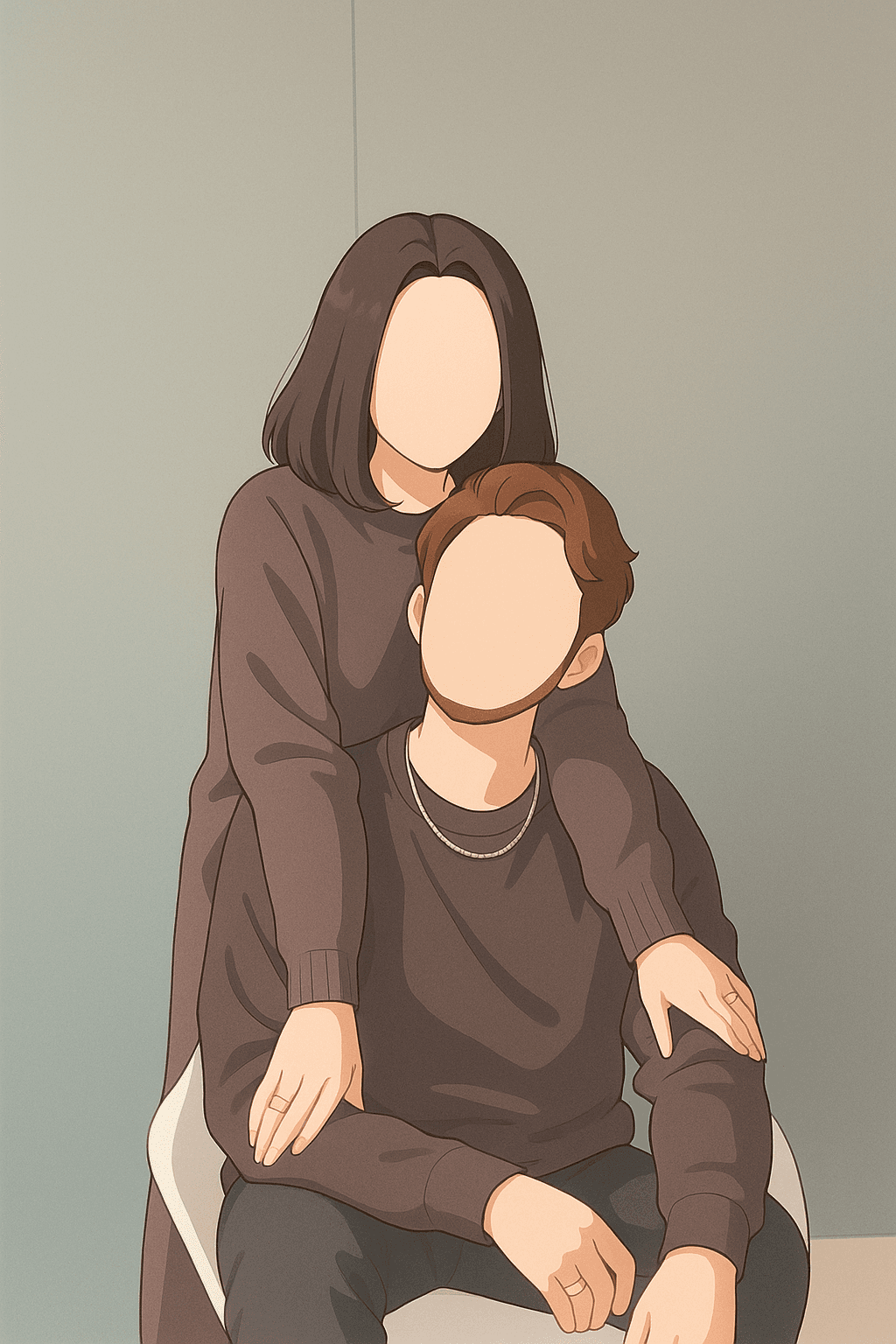 Couple Portrait — faceless art